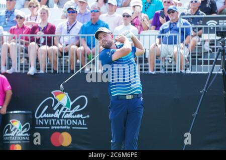 Marc Leishman lors des 2020 groupes de première ronde sur invitation Arnold Palmer au Bay Hill Club Lodge à Orlando, en Floride, le jeudi 5 mars 2020. Crédit photo : Marty Jean-Louis Banque D'Images