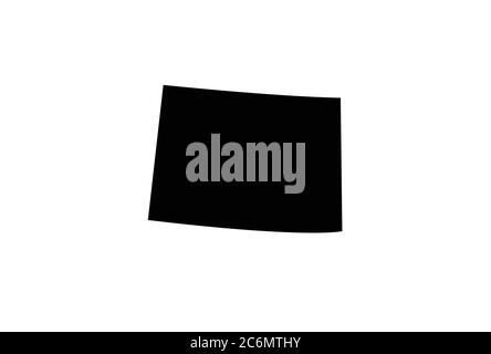 Carte du Colorado illustration vectorielle de l'état américain Illustration de Vecteur