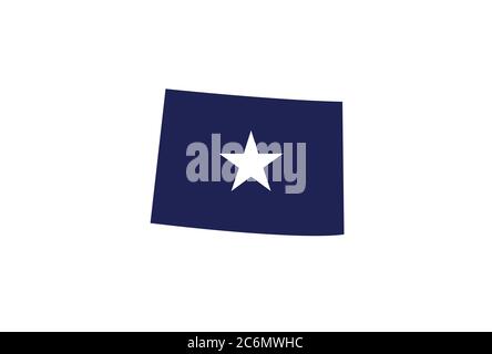 Carte du Colorado illustration vectorielle de l'état américain Illustration de Vecteur