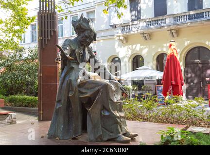 Budapest, Hongrie - 16 septembre 2019 : statue du célèbre musicien hongrois Franz Liszt sur la place Liszt, Banque D'Images