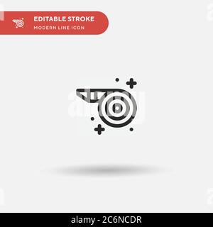 Icône de vecteur simple de soufflerie. Modèle de conception de symbole d'illustration pour l'élément d'interface utilisateur Web mobile. Pictogramme moderne de couleur parfaite sur contour modifiable. ic. De ventilateur Illustration de Vecteur