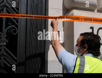 Unilever, 100 Victoria Embankment, Londres, Royaume-Uni. 11 juillet 2020 manifestation de militants écologistes devant le siège d'Unilever. Crédit : Matthew Chattle/Alay Live News Banque D'Images