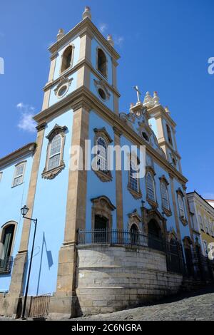 Salvador Bahia Brésil - Église du troisième ordre de notre-Dame du Rosaire du peuple noir Banque D'Images