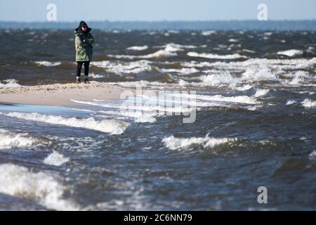 Sandy Cypel Rewski sur Zatoka Pucka (Baie de Puck) à Rewa, Pologne 31 mai 2020 © Wojciech Strozyk / Alamy stock photo Banque D'Images