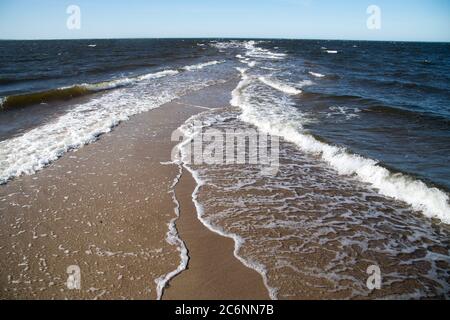 Sandy Cypel Rewski sur Zatoka Pucka (Baie de Puck) à Rewa, Pologne 31 mai 2020 © Wojciech Strozyk / Alamy stock photo Banque D'Images