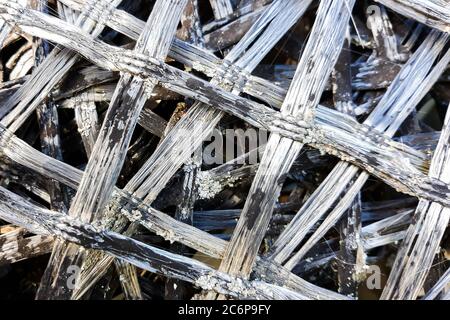 Texture d'une construction en maille de caoutchouc Banque D'Images