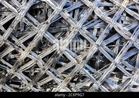 Texture d'une construction en maille de caoutchouc Banque D'Images