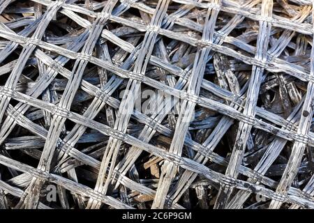 Texture d'une construction en maille de caoutchouc Banque D'Images