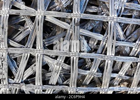 Texture d'une construction en maille de caoutchouc Banque D'Images