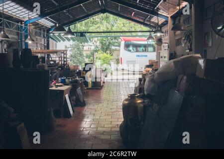 Entrepôt, ville de Ho Chi Minh ville Vietnam. Banque D'Images