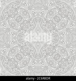 Vector outline ethnique main dessin arrière-plan Illustration de Vecteur