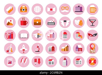 Instagram Highlights couvre les icônes Illustration de Vecteur