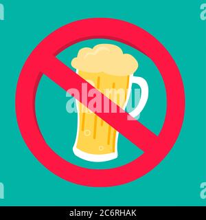 symbole d'avertissement de boissons alcoolisées illustration vectorielle isolée Illustration de Vecteur