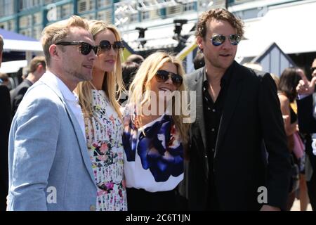 Ronan Keating, Storm Uechtritz, Natalie Bassingthwaighte et Cameron McGlinchey arrivent sur le tapis bleu pour la Wharf4Ward de la Sony Foundation Banque D'Images