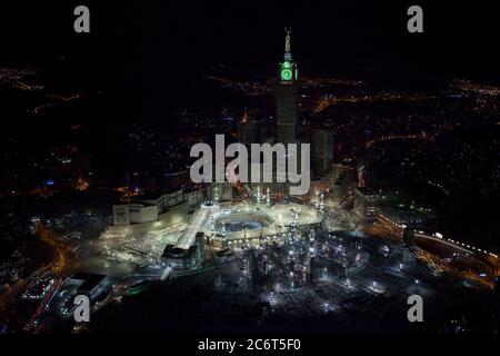 Abraj Al Bait, Arabie Saoudite, grande mosquée de Makkah et tour de l'horloge royale Banque D'Images