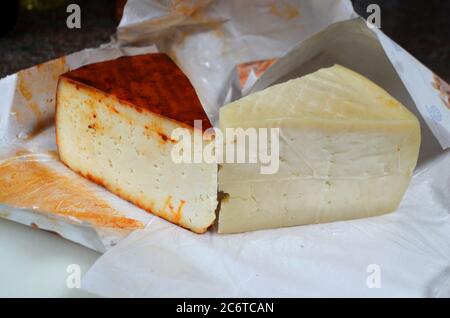 Fromage de chèvre de Teno Alto, Buenavista del Norte, Tenerife Banque D'Images