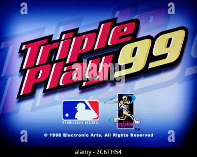 Triple Play 99 - Sony PlayStation 1 PS1 PSX - usage éditorial uniquement Banque D'Images