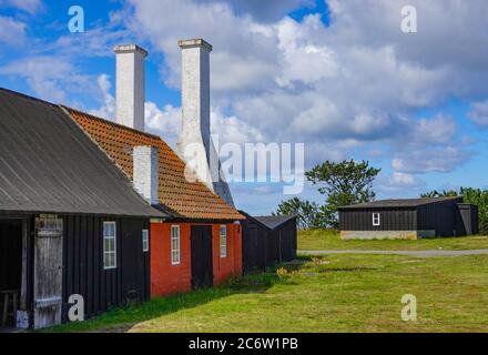 Hasle, Danemark. 08 juillet 2020. La construction du musée Smokehouse sur l'île danoise de Bornholm, sur la mer Baltique. L'île de Bornholm est l'île la plus à l'est du Danemark. Grâce à son emplacement, l'île de Bornholm compte de nombreuses heures de soleil. Credit: Patrick Pleul/dpa-Zentralbild/ZB/dpa/Alay Live News Banque D'Images