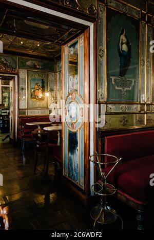 Intérieur, Sala orientale (salle orientale), Caffe Florian, Procuratie Nuove, Piazza San Marco, Venise, Vénétie, Italie Banque D'Images