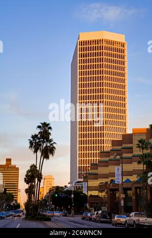 Wilshire Boulevard, Los Angeles, Californie, États-Unis, Amérique du Nord Banque D'Images