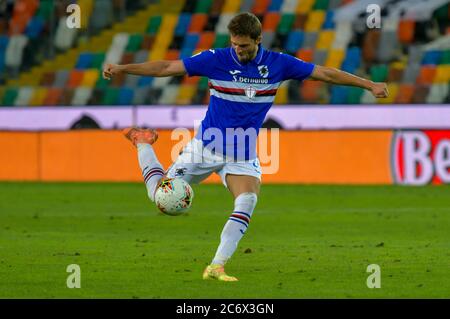 udine, Italie, 12 juillet 2020, Mehdi Leris (UC Sampdoria) pendant Udinese vs Sampdoria, italian Serie A football Match - Credit: LM/Alessio Marini/Alay Live News Banque D'Images