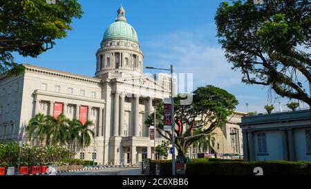 L'ancien bâtiment de la Cour suprême de Singapour est maintenant national Galerie de Singapour Banque D'Images