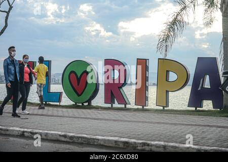 Florianópolis, (SC) - 12/07/2020 - COVID19 / Medidas Restritivos - as prefeituras da Grande Florianópolis entraram em comum acordo para que shoppings, Banque D'Images