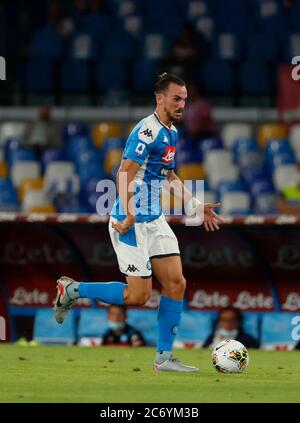 Fabian Ruiz de Napoli pendant la série italienne un match de football, SSC Napoli - AC Milan au stade San Paolo à Naples Italie , juillet 12, Banque D'Images