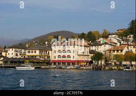 Europe, Italie, Orta San Giulio, au lac Orta, province de Novara, Piémont, Lago d'Orta Banque D'Images