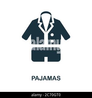 Icône pyjama. Un élément simple de la collection de sommeil de puits. Icône de pyjama créative pour le web design, les modèles, les infographies et bien plus encore Illustration de Vecteur