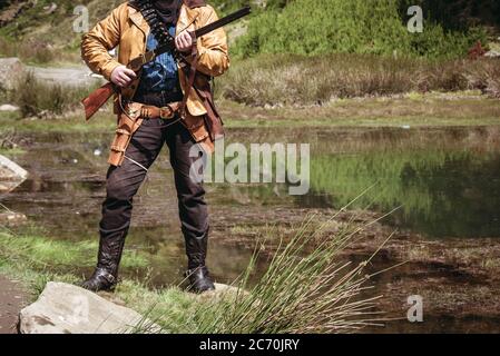 Cow-boy sauvage de l'Ouest Gunslinger Banque D'Images