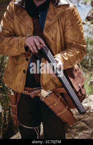 Cow-boy sauvage de l'Ouest Gunslinger Banque D'Images