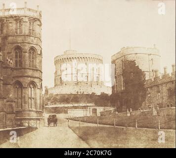 Château de Windsor, juin 1841. Banque D'Images