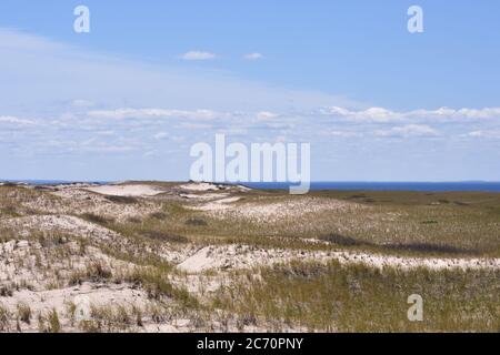 Dunes de sable à Race point à Provincetown, ma, Cape Cod National Seashore Banque D'Images