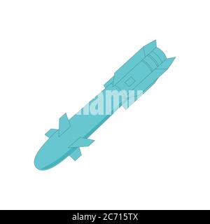 Icône missile missile missile missile missile missile missile missile missile missile missile, illustration vectorielle, dessin graphique Illustration de Vecteur