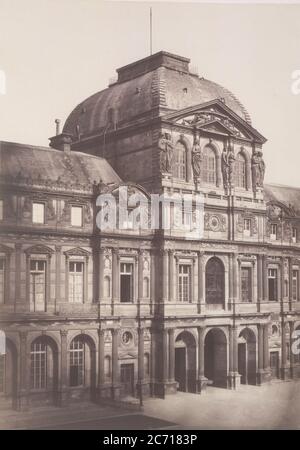 Pavillon de l'horloge, Louvre, 1852-53. Banque D'Images