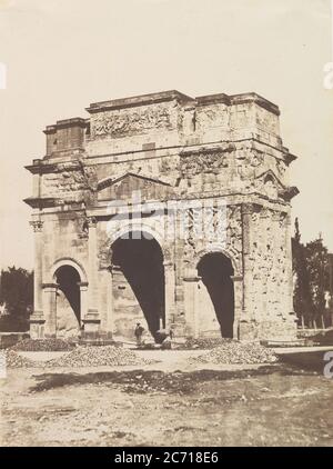 [Arc romain à Orange], 1851. Banque D'Images