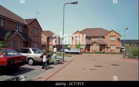 North British Housing Association, social homes Bradford, West Yorkshire, Northern England, UK en 1997 Banque D'Images