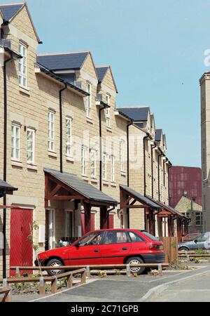 North British Housing Association, social homes, Longwood Huddersfield, West Yorkshire, Northern England, UK en 1997 Banque D'Images