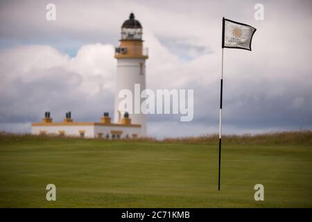 Turnberry, Écosse, Royaume-Uni. 13 juillet 2020. Photo : de nouveaux appels à une enquête sur les affaires de Trump ont été lancés après que le complexe hôtelier de Trump Turnberry envisage d'agrandir le complexe et de construire un nouveau développement sur la terre environnante à l'ouest du complexe hôtelier. Crédit : Colin Fisher/Alay Live News Banque D'Images