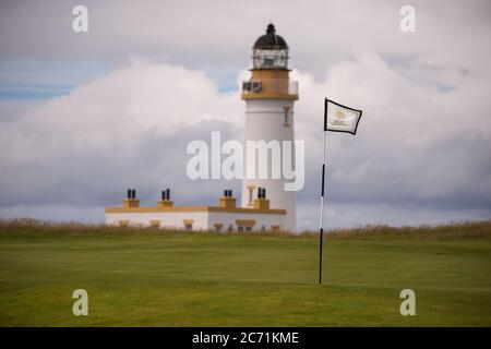 Turnberry, Écosse, Royaume-Uni. 13 juillet 2020. Photo : de nouveaux appels à une enquête sur les affaires de Trump ont été lancés après que le complexe hôtelier de Trump Turnberry envisage d'agrandir le complexe et de construire un nouveau développement sur la terre environnante à l'ouest du complexe hôtelier. Crédit : Colin Fisher/Alay Live News Banque D'Images