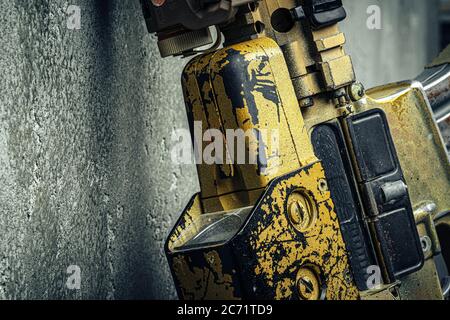 Série d'armes modernes. Fusil d'assaut DE l'armée AMÉRICAINE, gros plan. Banque D'Images