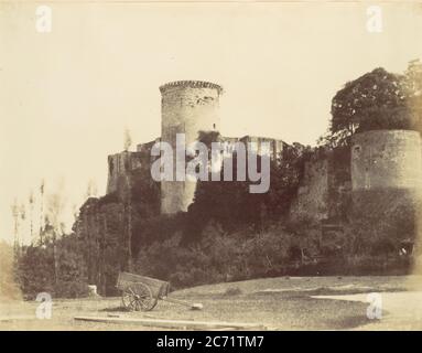 Tour Talbot, Château de falaise, 1856. Banque D'Images