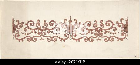 Design pour décoration de panneau, 1828-40. Banque D'Images