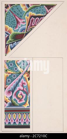 Dessin de conception, env. 1883, basé sur une conception antérieure. Banque D'Images