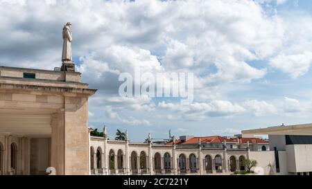 Fatima, Portugal - avril 2018 : détails du Sanctuaire de Fatima, Portugal. Un des plus importants Shrines Mariens et lieu de pèlerinage dans la wor Banque D'Images