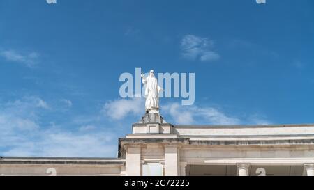 Fatima, Portugal - avril 2018 : détails du Sanctuaire de Fatima, Portugal. Un des plus importants Shrines Mariens et lieu de pèlerinage dans la wor Banque D'Images