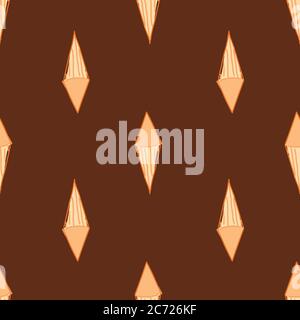 Taches de formes sur fond rouge sans couture motif vectoriel dessin à la main style Doodle illustration surface design Illustration de Vecteur