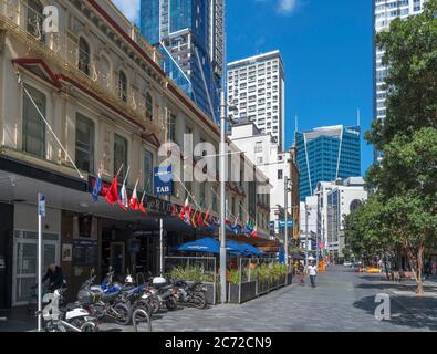 Fort Street dans le centre-ville d'Auckland, Nouvelle-Zélande Banque D'Images