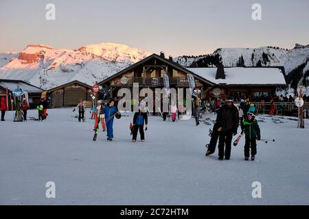 Restaurant de la station de ski Banque D'Images